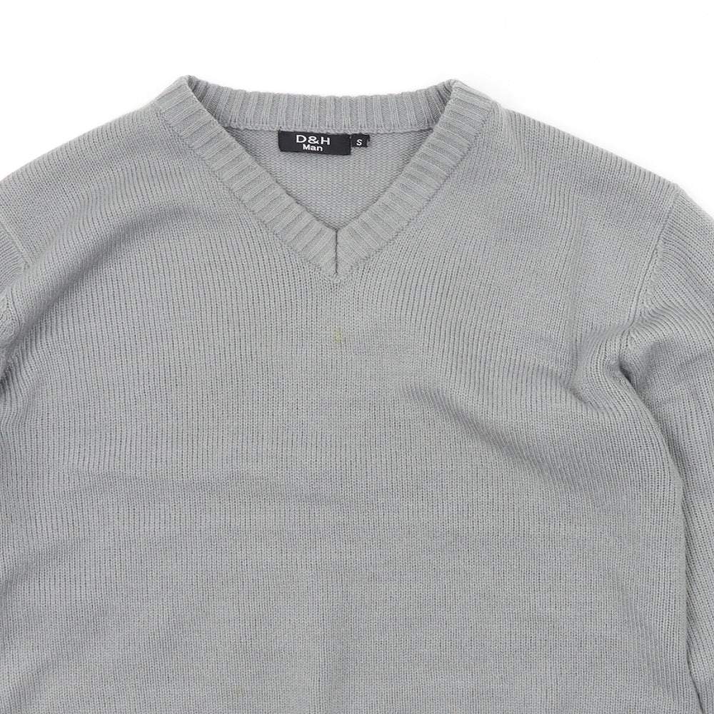 D&H Mens Grey   Pullover Jumper Size S