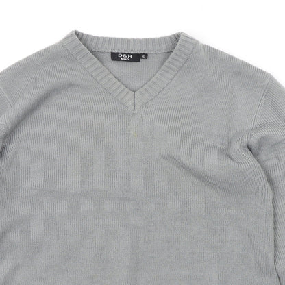 D&H Mens Grey   Pullover Jumper Size S