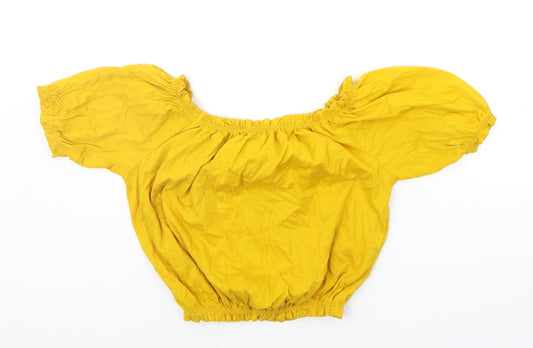 Primark Womens Yellow   Basic T-Shirt Size 8