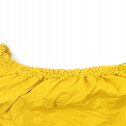 Primark Womens Yellow   Basic T-Shirt Size 8