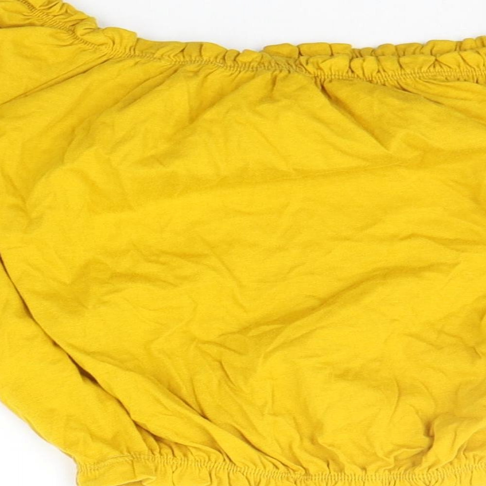 Primark Womens Yellow   Basic T-Shirt Size 8