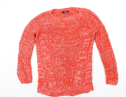 George Womens Red   Pullover Jumper Size 10