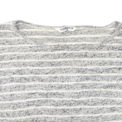 New Look Girls Grey Striped  Basic T-Shirt Size 14-15 Years