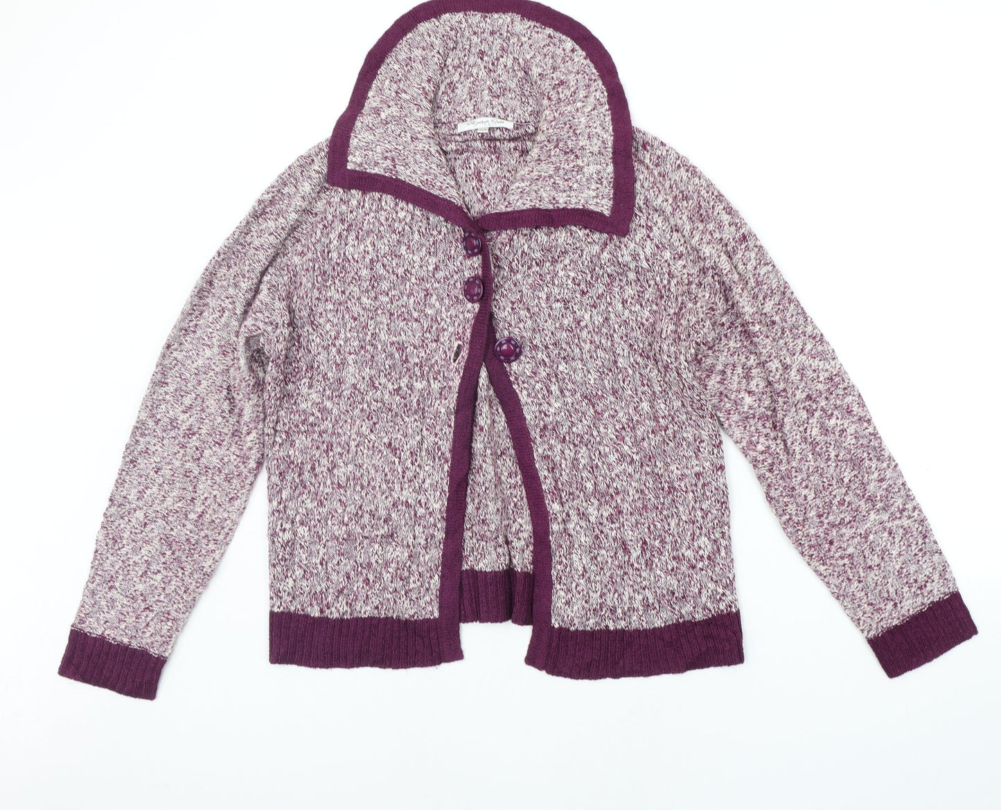 Elizabeth & SCOTT Womens Purple   Cardigan Jumper Size M