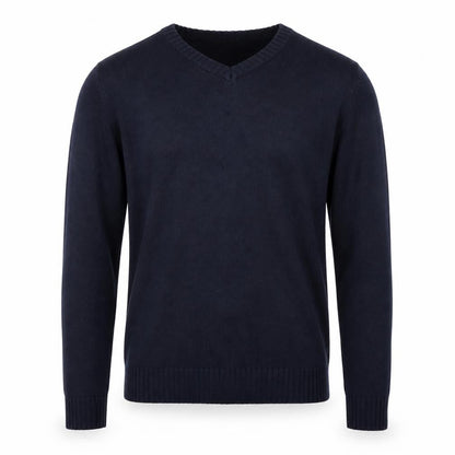 Front view of D&H men’s blue jumper, size S
