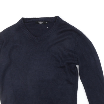 D&H Mens Blue   Pullover Jumper Size S