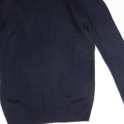 D&H Mens Blue   Pullover Jumper Size S