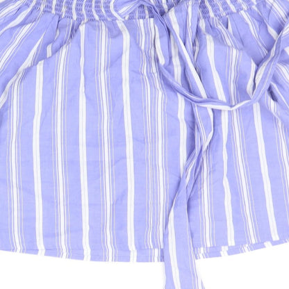 Primark Womens Blue Striped  Basic Blouse Size 10