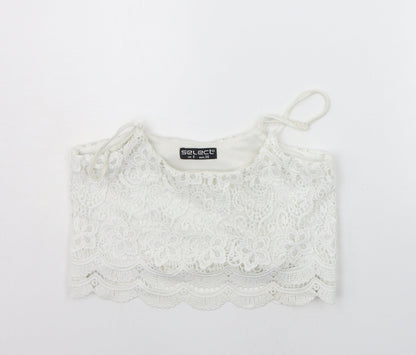 Womens UK Size 8 Select White Basic Tank