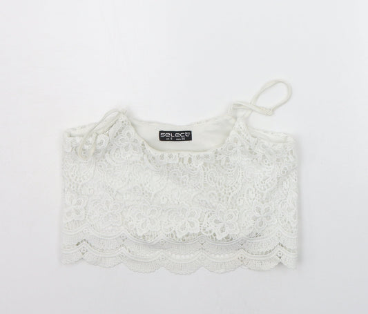 Womens UK Size 8 Select White Basic Tank