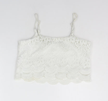 Womens UK Size 8 Select White Basic Tank