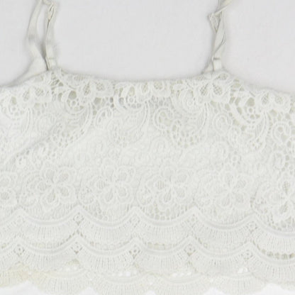 Womens UK Size 8 Select White Basic Tank