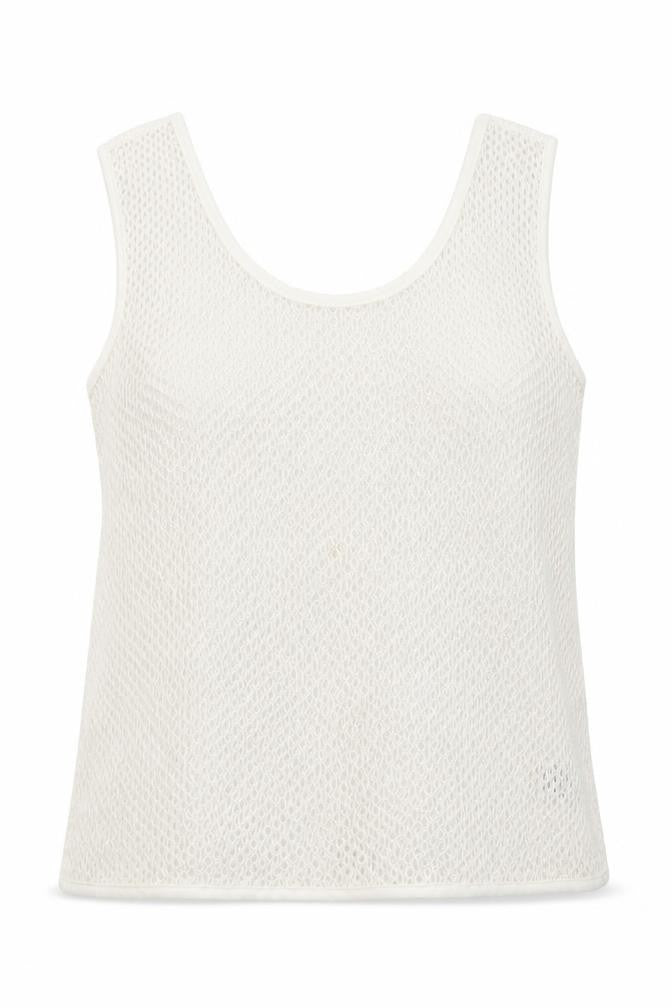 Womens UK Size 10 NEXT White Basic Tank