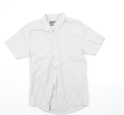 Primark Mens Grey    Button-Up Size S
