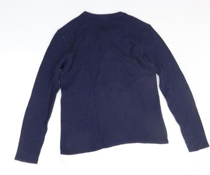 George  Boys Blue Solid   Pyjama Top Size S
