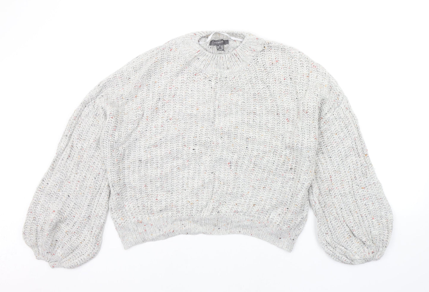 Primark Womens Grey   Pullover Jumper Size M