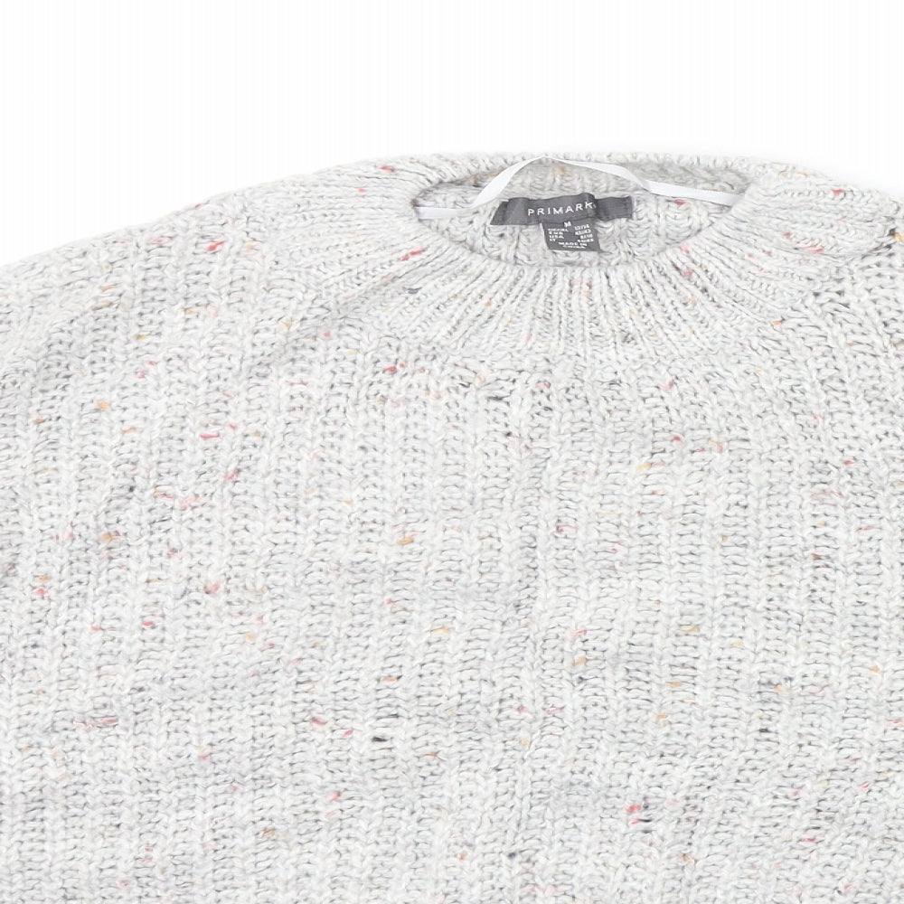 Primark Womens Grey   Pullover Jumper Size M