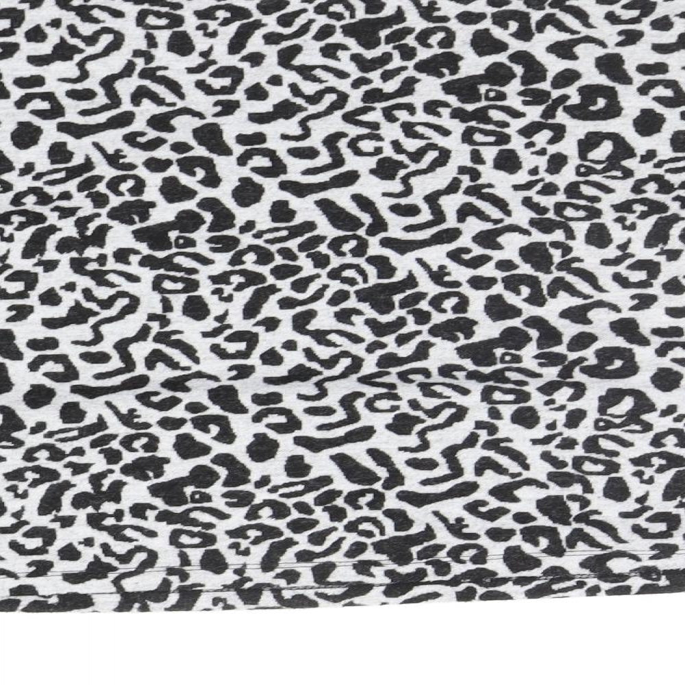 George Womens Black Animal Print  Pullover Jumper Size L