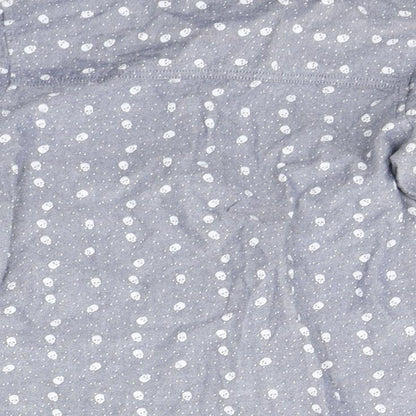 Matalan Boys Grey Geometric  Basic Button-Up Size 3-4 Years  - SKULLS