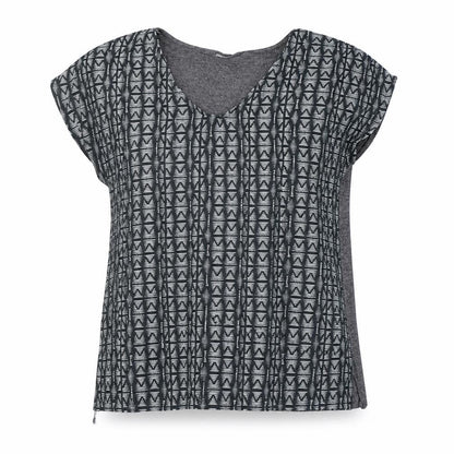 Womens UK Size S Yessica Grey Basic T-Shirt