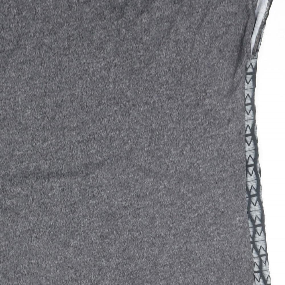 Womens UK Size S Yessica Grey Basic T-Shirt