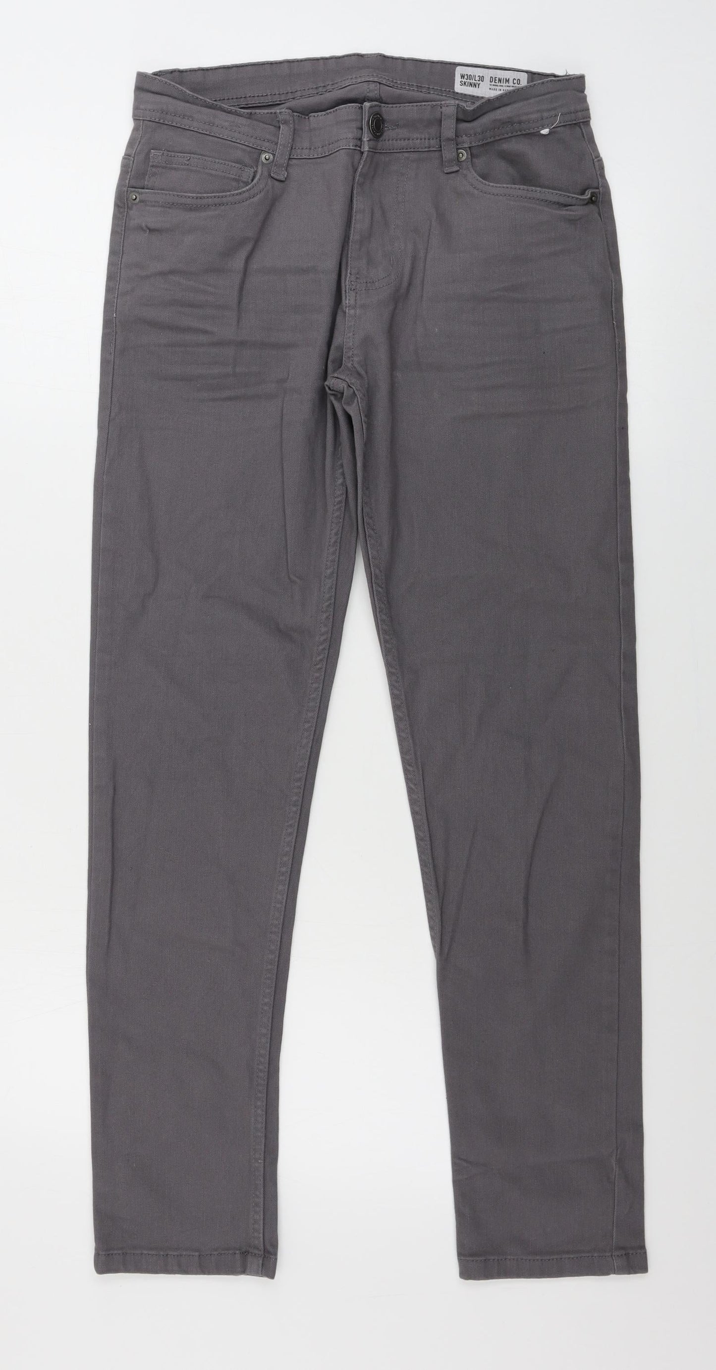 denim co Mens Grey   Skinny Jeans Size 30 in L25 in