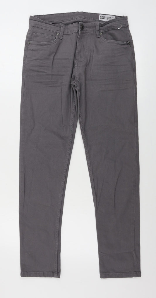 denim co Mens Grey   Skinny Jeans Size 30 in L25 in