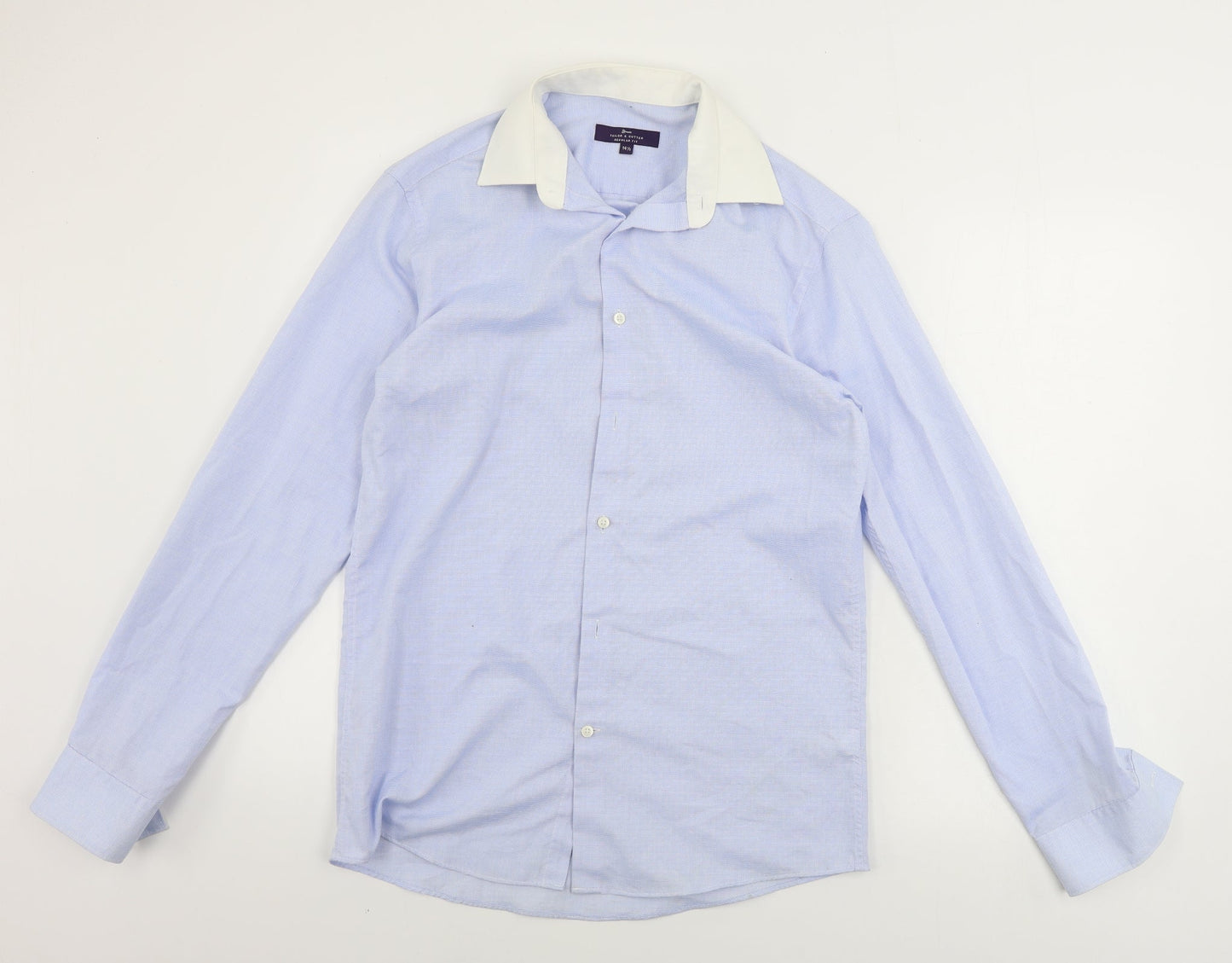 George Mens Blue    Button-Up Size 14.5