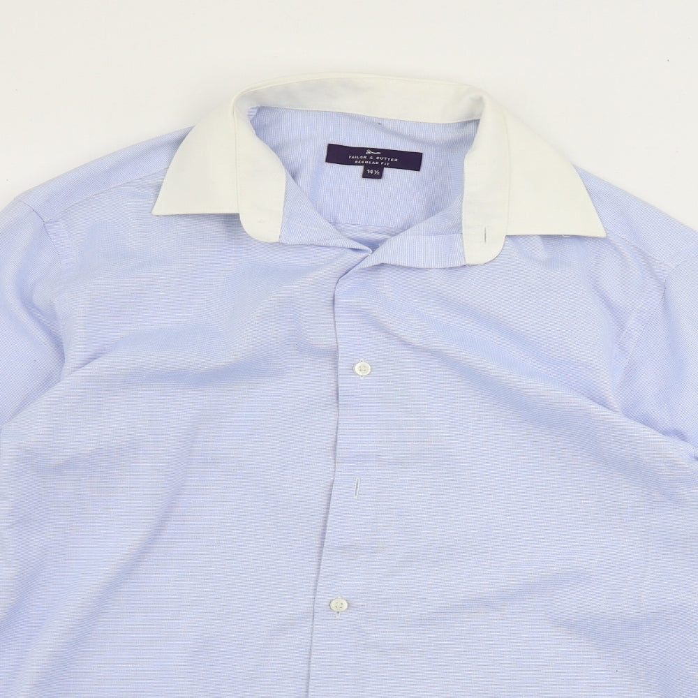 George Mens Blue    Button-Up Size 14.5