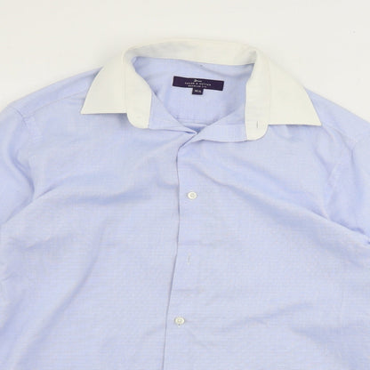 George Mens Blue    Button-Up Size 14.5