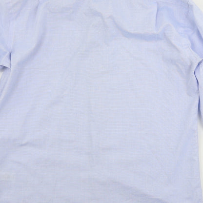 George Mens Blue    Button-Up Size 14.5