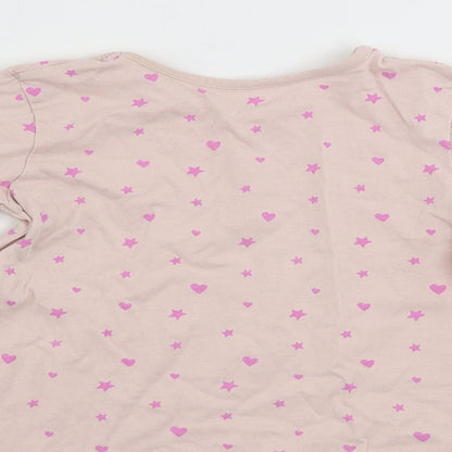 George Girls Pink   Basic T-Shirt Size 18-24 Months