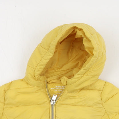 Close-up detail of Primark boys’ yellow jacket coat, size 2, years