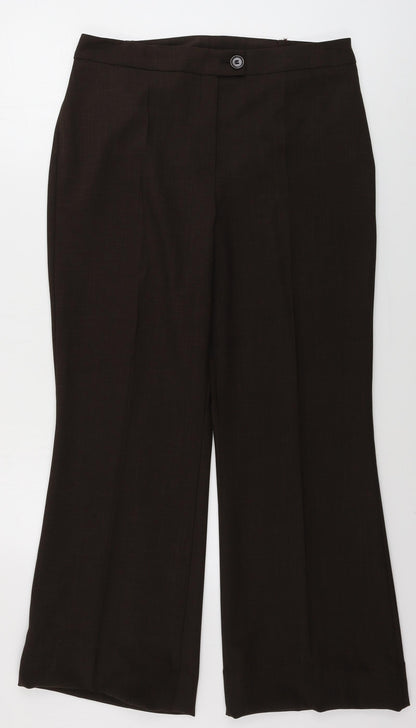 Womens UK Size 16 Marks and Spencer Regular Fit  Brown Trousers