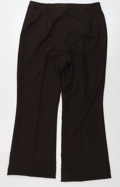 Womens UK Size 16 Marks and Spencer Regular Fit  Brown Trousers