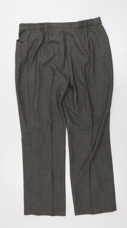 Womens UK Size 12 Marks and Spencer Regular Fit  Brown Trousers