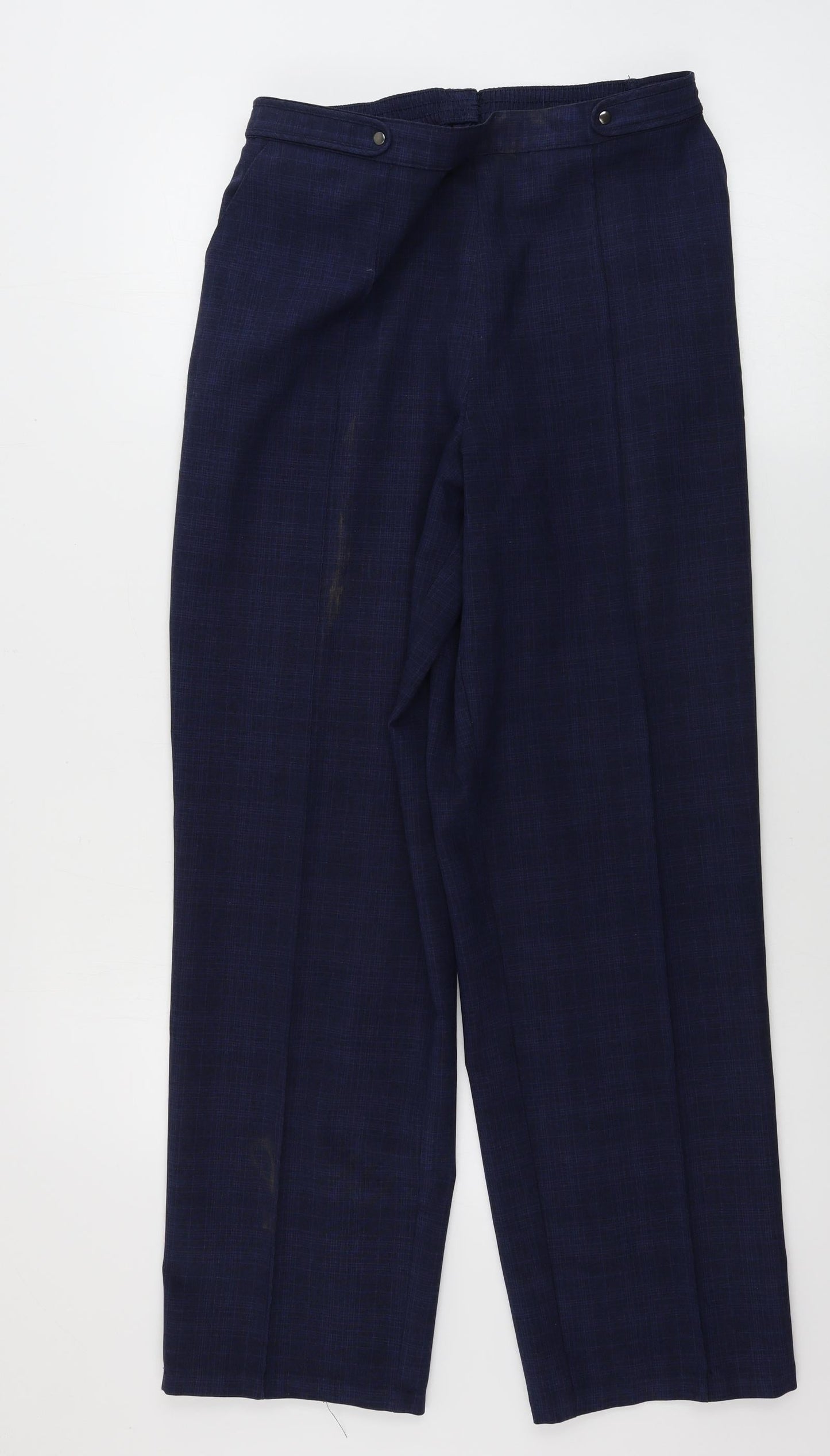 Womens UK Size 14 Marks and Spencer Regular Fit  Blue Trousers