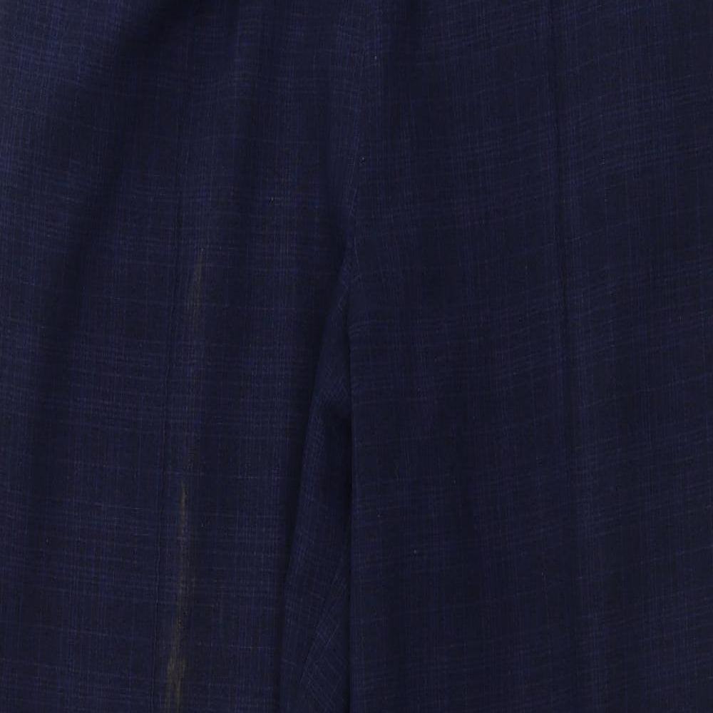 Womens UK Size 14 Marks and Spencer Regular Fit  Blue Trousers