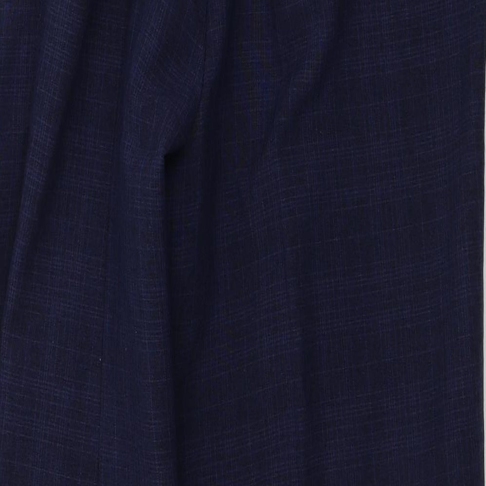 Womens UK Size 14 Marks and Spencer Regular Fit  Blue Trousers