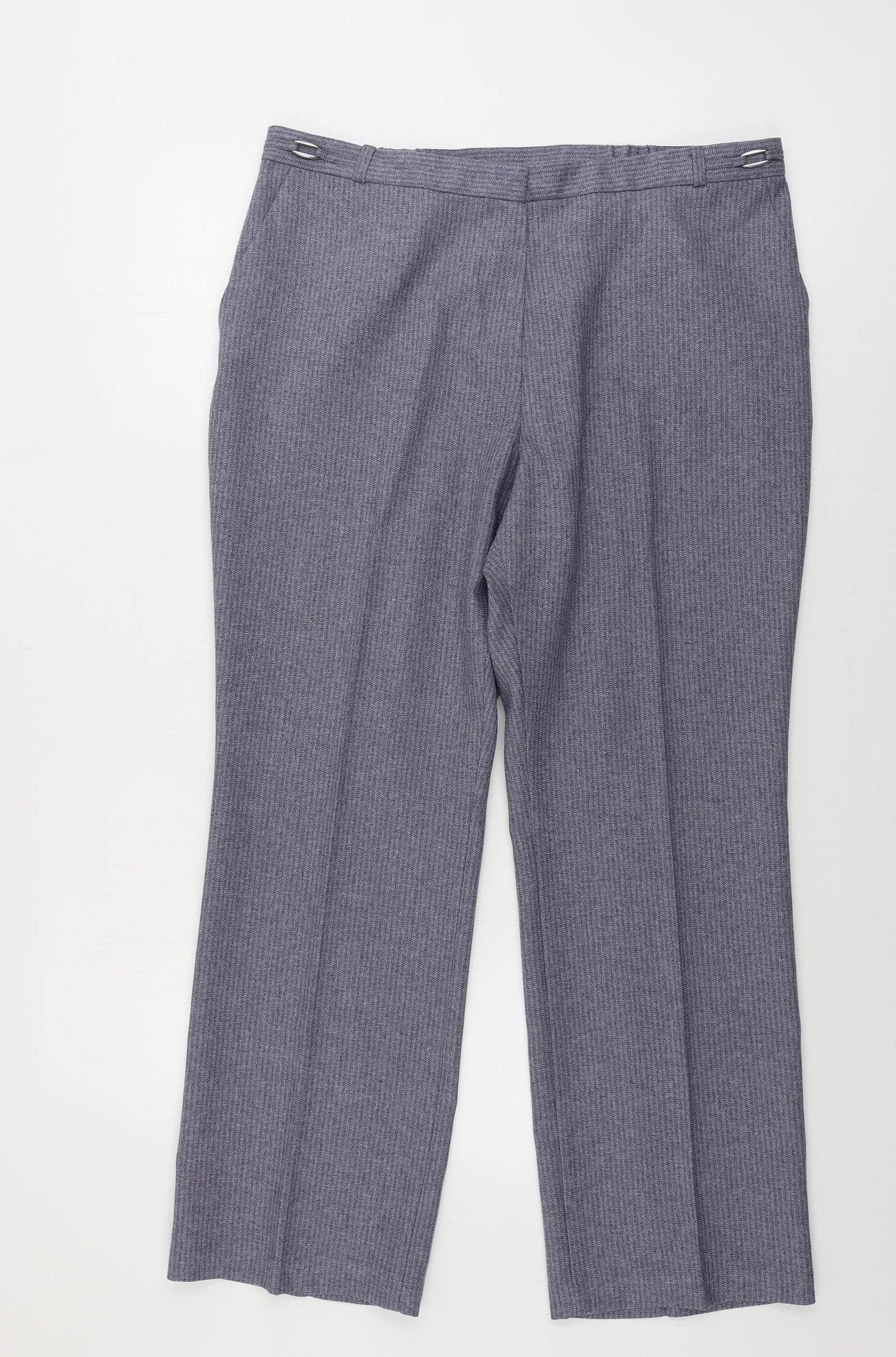 Womens UK Size 14 Marks and Spencer Regular Fit  Green Trousers