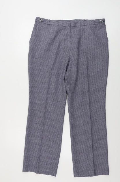 Womens UK Size 14 Marks and Spencer Regular Fit  Green Trousers