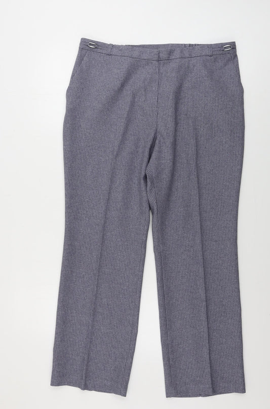 Womens UK Size 14 Marks and Spencer Regular Fit  Green Trousers