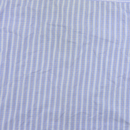 ZANTOS Mens Blue Striped   Button-Up Size 2XL