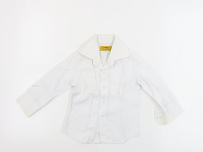 Angels Boys White   Basic Button-Up Size 9-10 Years