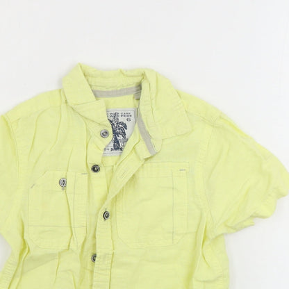 NEXT  Boys Yellow   Basic Button-Up Size 5 Years