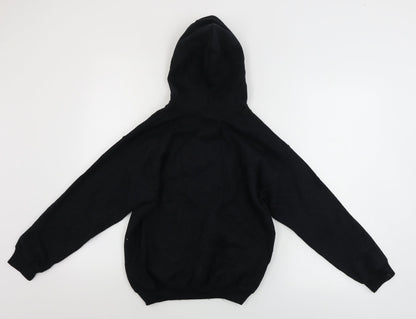 Gildan Boys Black   Pullover Hoodie Size 5-6 Years