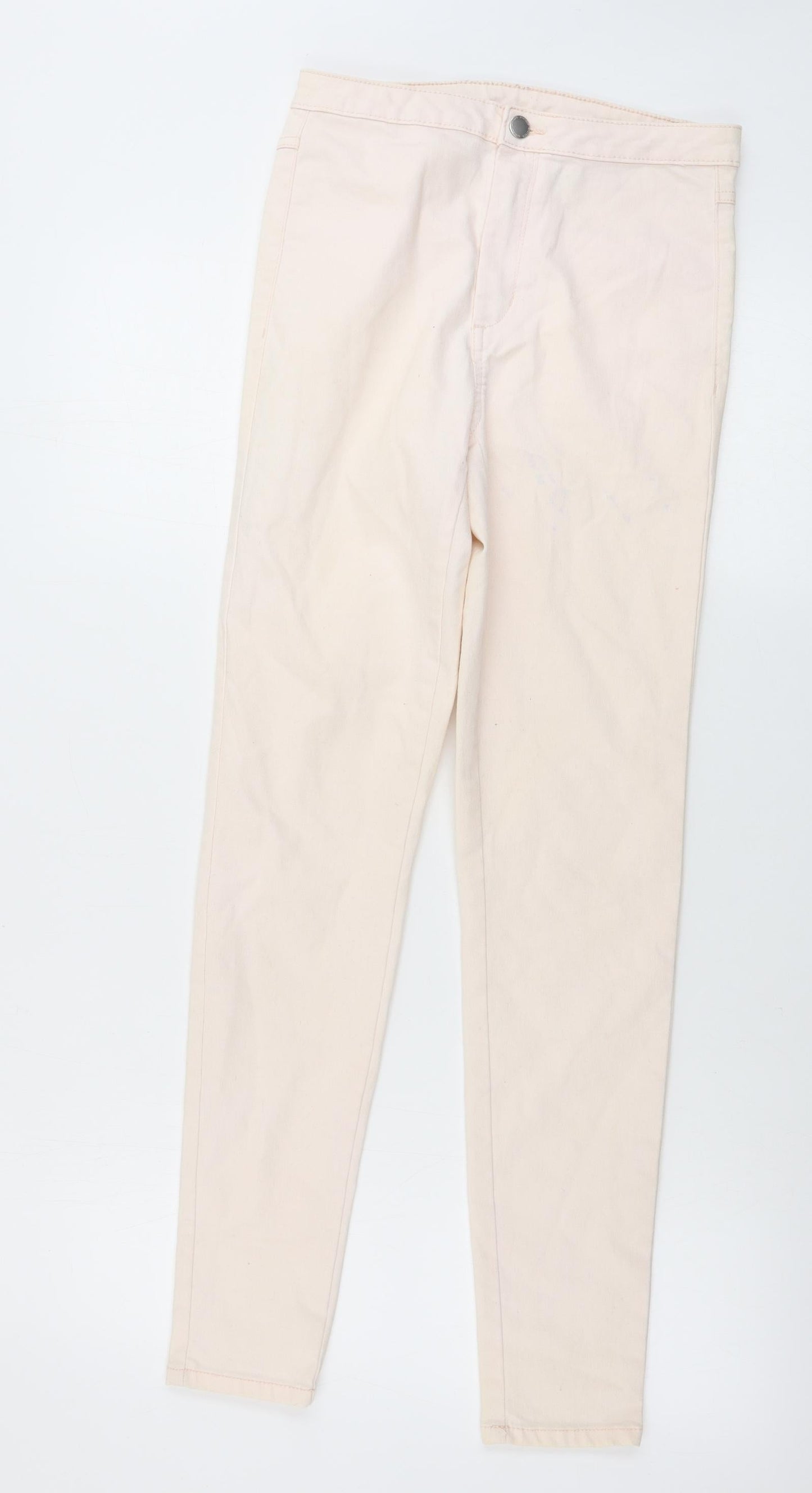 Womens UK Size 6 H&M Regular Fit Skinny Pink Jeans