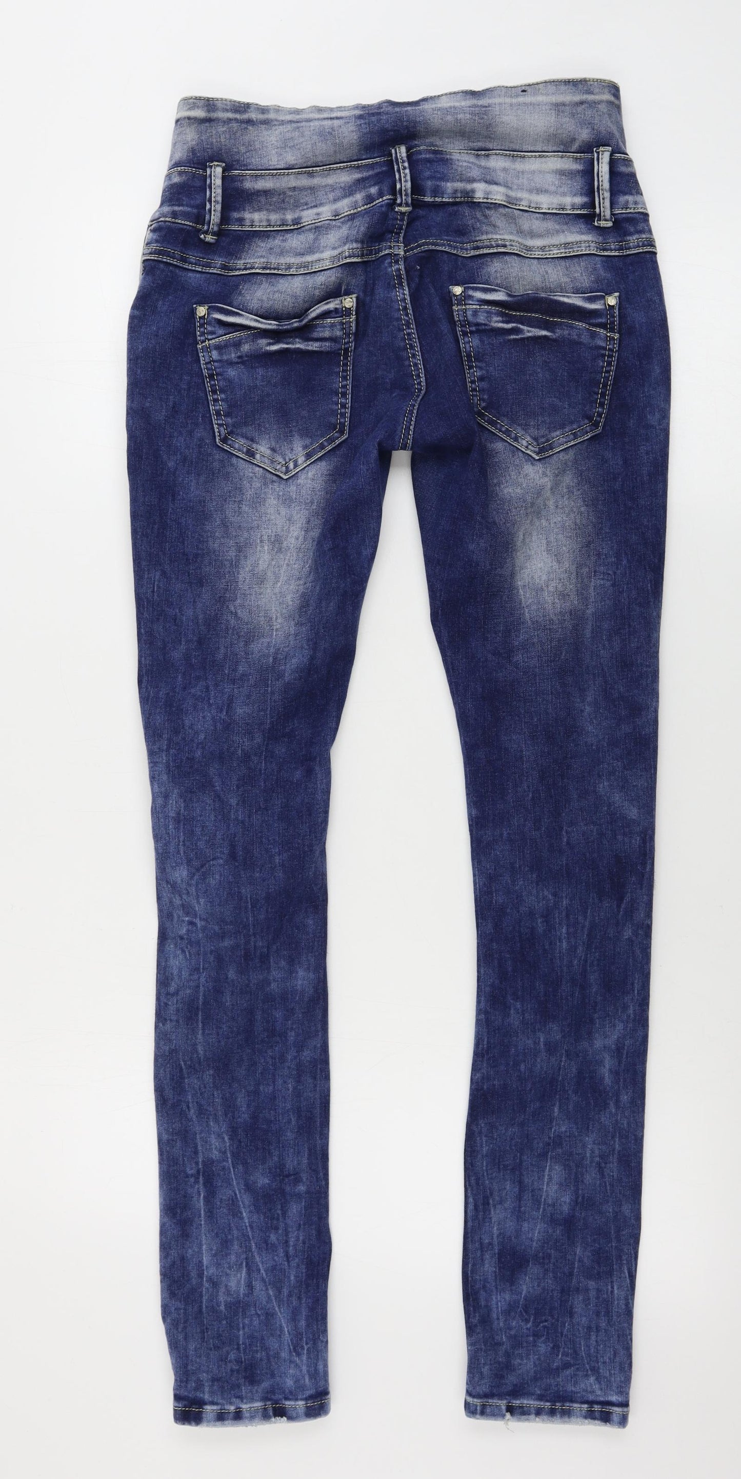 Womens UK Size 30 in denim Regular Fit Skinny Blue Jeans