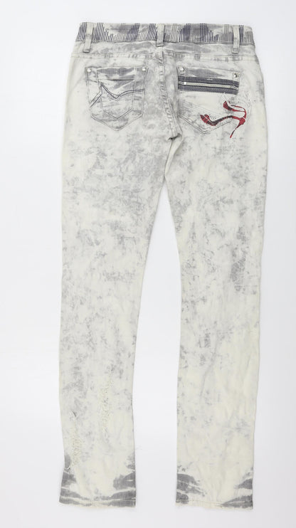 Miss Capri  Womens Ivory   Skinny Jeans Size 28 in L29 in