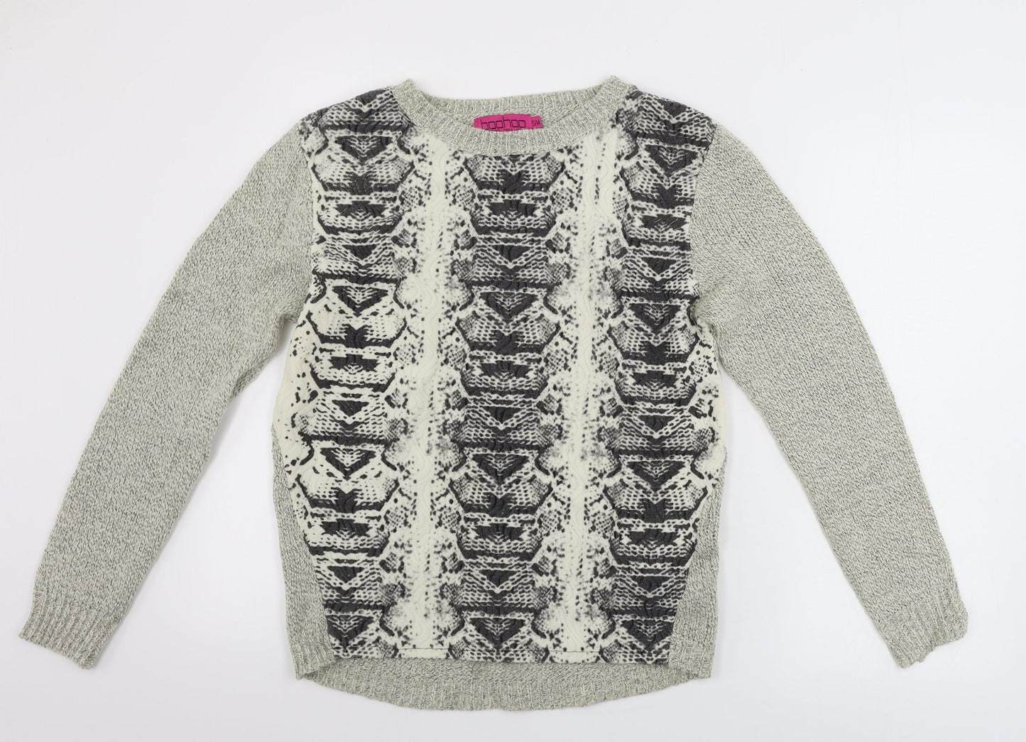 Boohoo  Womens Beige   Pullover Jumper Size M